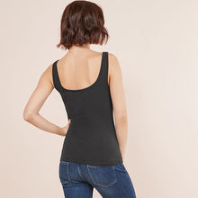Load image into Gallery viewer, Black Thick Strap Vest