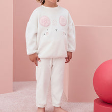 Load image into Gallery viewer, White Mouse Cosy Fleece Pyjamas (12mths-7yrs)