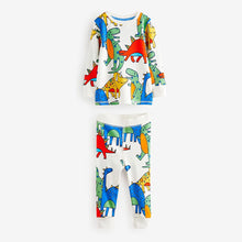 Load image into Gallery viewer, Multi Bright Dinosaur 3 Pack Snuggle Pyjamas (9mths-5yrs)