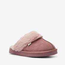 Load image into Gallery viewer, Mink Pink Suede Mule Slippers