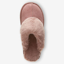 Load image into Gallery viewer, Mink Pink Suede Mule Slippers