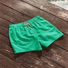 Load image into Gallery viewer, Aqua Green Palm Logo Essential Swim Shorts