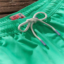 Load image into Gallery viewer, Aqua Green Palm Logo Essential Swim Shorts