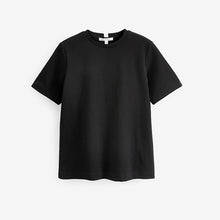 Load image into Gallery viewer, Black Heavyweight Short Sleeve Crew Neck T-Shirt