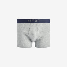 Load image into Gallery viewer, Grey/Navy 4 pack A-Front Pure 100% Cotton Boxers