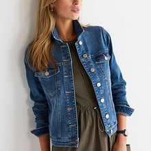Load image into Gallery viewer, Mid Blue Wash Denim Jacket