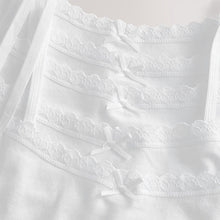 Load image into Gallery viewer, White 5 Pack Lace Trim Cami Vest (2-12yrs)