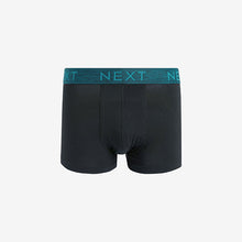 Load image into Gallery viewer, Black Rich Marl Waistband 4 pack Hipster Boxers