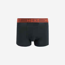 Load image into Gallery viewer, Black Rich Marl Waistband 4 pack Hipster Boxers