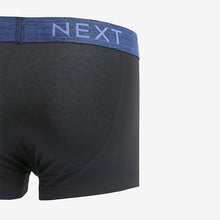 Load image into Gallery viewer, Black Rich Marl Waistband 4 pack Hipster Boxers