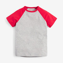 Load image into Gallery viewer, Multi 4 Pack Short Sleeve Raglan T-Shirts (3-12yrs)