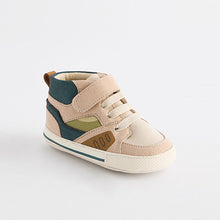 Load image into Gallery viewer, Multi High Top Baby Trainers (0-24mths)