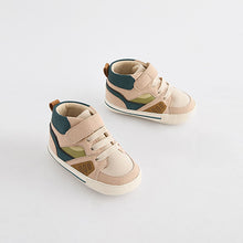 Load image into Gallery viewer, Multi High Top Baby Trainers (0-24mths)