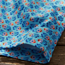 Load image into Gallery viewer, Turquoise Mini Fish Printed Swim Shorts