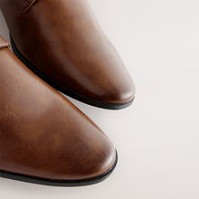 Load image into Gallery viewer, Tan Brown Standard Fit Derby Lace-Up Shoes
