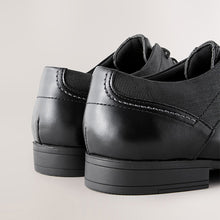 Load image into Gallery viewer, Black Standard Fit Brogue Shoes