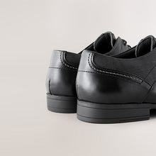 Load image into Gallery viewer, Black Standard Fit Brogue Shoes