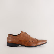 Load image into Gallery viewer, Tan Brown Standard Fit Brogue Shoes