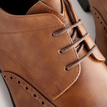 Load image into Gallery viewer, Tan Brown Standard Fit Brogue Shoes