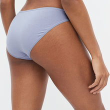 Load image into Gallery viewer, Pink/Lilac/Green/White High Leg Cotton Rich Knickers 4 Pack