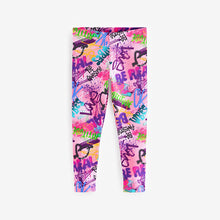 Load image into Gallery viewer, Pink Graffiti Printed Leggings (3-12yrs)