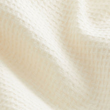 Load image into Gallery viewer, Ecru 100% Cotton Textured Waffle Short Sleeve Shirt