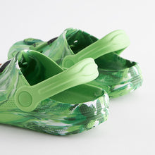 Load image into Gallery viewer, Green Marble Minecraft Clogs