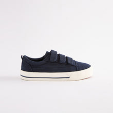 Load image into Gallery viewer, Navy Strap Touch Fastening Shoes (Older Boys)