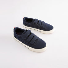 Load image into Gallery viewer, Navy Strap Touch Fastening Shoes (Older Boys)