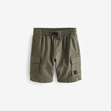 Load image into Gallery viewer, Khaki Green Single Cargo Shorts