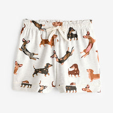 Load image into Gallery viewer, Ecru Dachshund Short Pyjamas Set