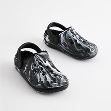 Load image into Gallery viewer, Black/White Slippers Clogs