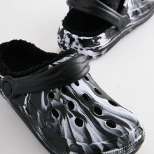 Load image into Gallery viewer, Black/White Slippers Clogs