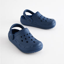 Load image into Gallery viewer, Navy Blue Slippers Clogs