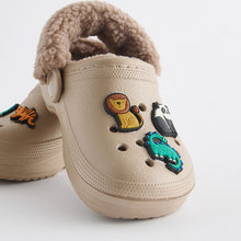 Load image into Gallery viewer, Neutral Lined Clogs Slippers