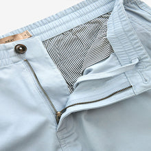 Load image into Gallery viewer, Blue Elasticated Waist Chino Shorts