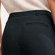 Load image into Gallery viewer, Black Tailored Stretch Slim Trousers