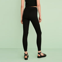 Load image into Gallery viewer, Black Ponte Leggings