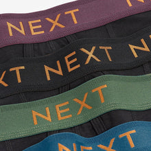 Load image into Gallery viewer, Black Bamboo Rich Waistband Signature A-Front Boxers 4 Pack