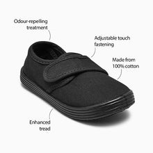 Load image into Gallery viewer, Black Plimsolls (Older Boys)