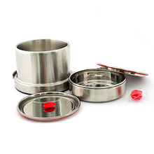 Load image into Gallery viewer, Atlasware Stainless Steel Blue Lunch box 725ml (2 Container)