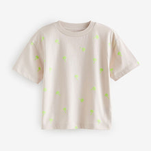 Load image into Gallery viewer, Black/Green 100% Cotton Short Sleeve T-Shirts 4 Pack