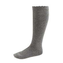 Load image into Gallery viewer, Grey 3 Pack Cotton Rich Knee High School Socks (Girls)