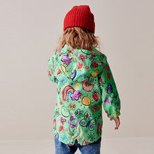 Load image into Gallery viewer, Green Shower Resistant Printed Cagoule (3mths-5-6yrs)