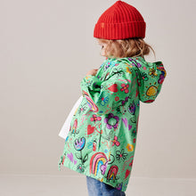 Load image into Gallery viewer, Green Shower Resistant Printed Cagoule (3mths-5-6yrs)