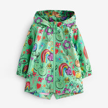 Load image into Gallery viewer, Green Shower Resistant Printed Cagoule (3mths-5-6yrs)