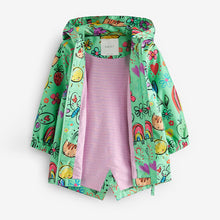 Load image into Gallery viewer, Green Shower Resistant Printed Cagoule (3mths-5-6yrs)