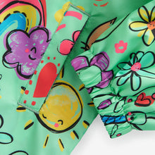 Load image into Gallery viewer, Green Shower Resistant Printed Cagoule (3mths-5-6yrs)