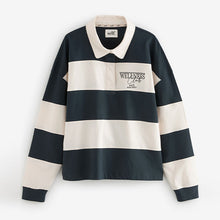 Load image into Gallery viewer, self. Navy Blue Stripe Short Loungewear Set