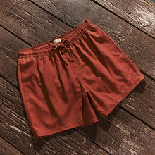 Load image into Gallery viewer, Rust Brown Palm Logo Essential Swim Shorts